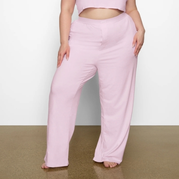 SKIMS Boyfriend Loose Pant Onyx Black sz 4X $58   W-780 - Picture 13 of 13